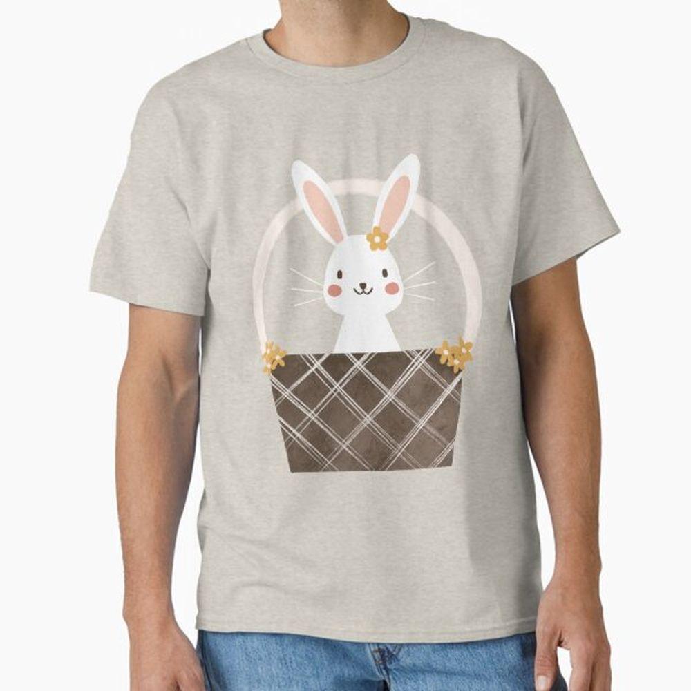 Easter Basket Rabbit Tshirt Easter Basket Rabbit Tshirt